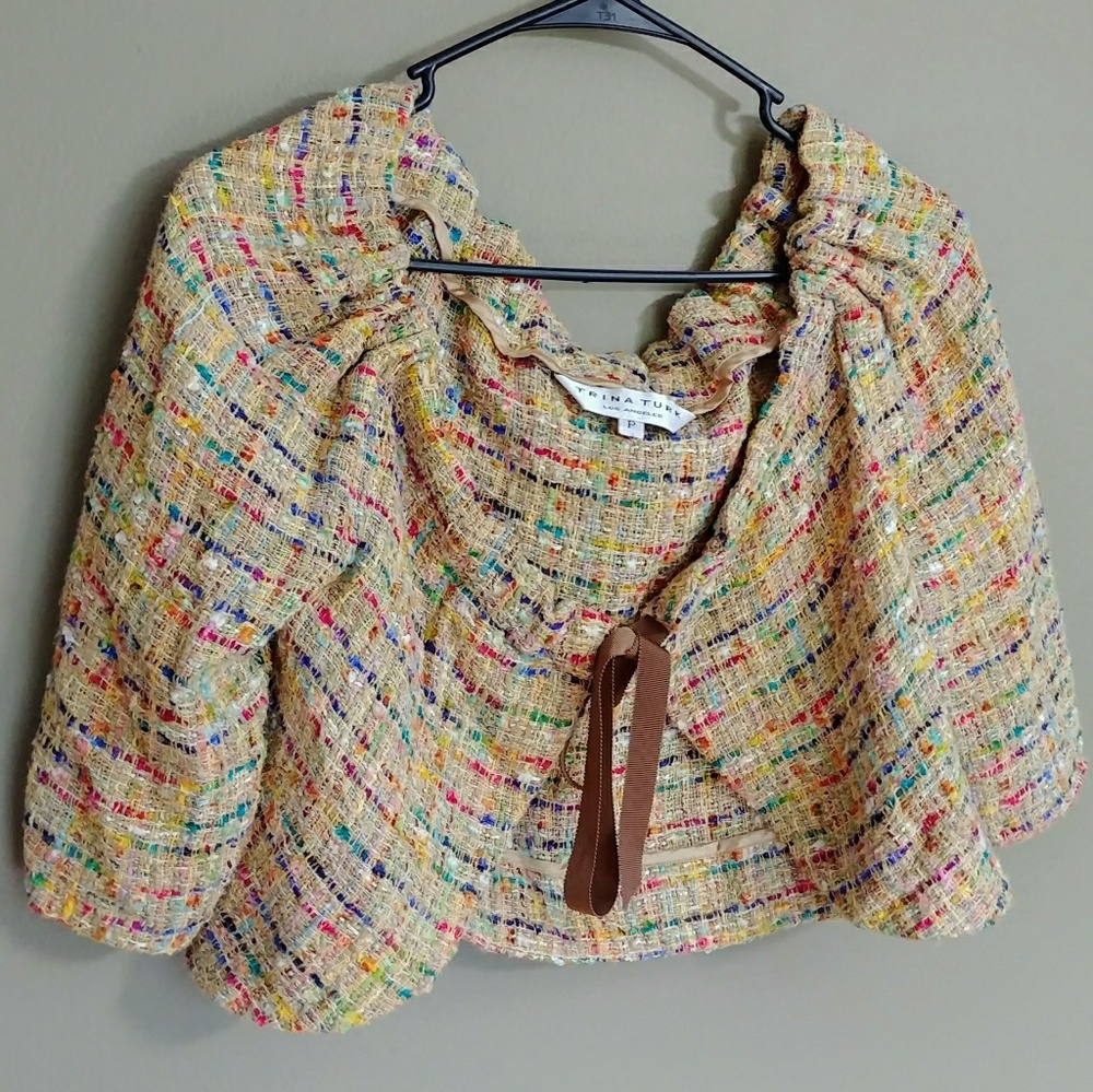 Trina Turk Tweed Shrug - Picture 5 of 5